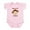 Petal Pink, variant on CafePress - Mommy's Lil Monkey Infant Bodysuit - Baby Light Bodysuit, Size Newborn - 24 Months