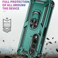thumbnail image 6 of Allytech Rugged Case for Samsung Galaxy Z Fold4, Military Grade Protection Shockproof Cover with Metal Rotatable Ring Stand, Magnetic Car Mount Holder Case for Samsung Galaxy Z Fold4 - Darkgreen, 6 of 9