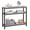 Grey, variant on Alpinel Entryway Table with Storage Shelves, 40 Inch Console Table with Metal Frame, Wood Behind Couch Sofa Tables for Entryway, Living Room, Gray