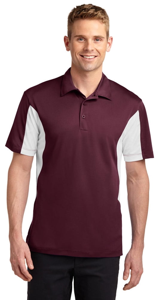 Sport-Tek ST655 Mens Side Blocked Polo 