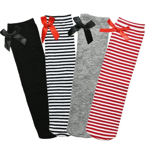 Wrapables® Cutie Pie Set of 4 Knee High Socks for Little Girls