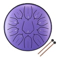 thumbnail image 1 of Tambour à Main en Acier 11 Tons de 6 Pouces avec Baguettes et Instruments de Percussion, 1 of 7