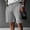 #132-Gray, variant on Men's Solid Heavyweight Waffle Knit Versatile Running Training Shorts 5 Inch Inseam Casual Athletic Workout Bottoms with Pockets Gray L Gifts for Father