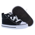 thumbnail image 4 of Converse Chuck Taylor All Star Street Mid Infant/Toddler Shoes Size 8, Color: Black/White/Black, 4 of 5