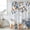 White Orange Blue Grey, variant on Navy Blue Pumpkin Fall Shower Curtain, Waterproof Shower Curtains for Bathroom, Thanksgiving Maple Leaves Branches Washable Fabric Bathtub Curtain Set Bath Decor with 12 Hooks Standard 72"x72"