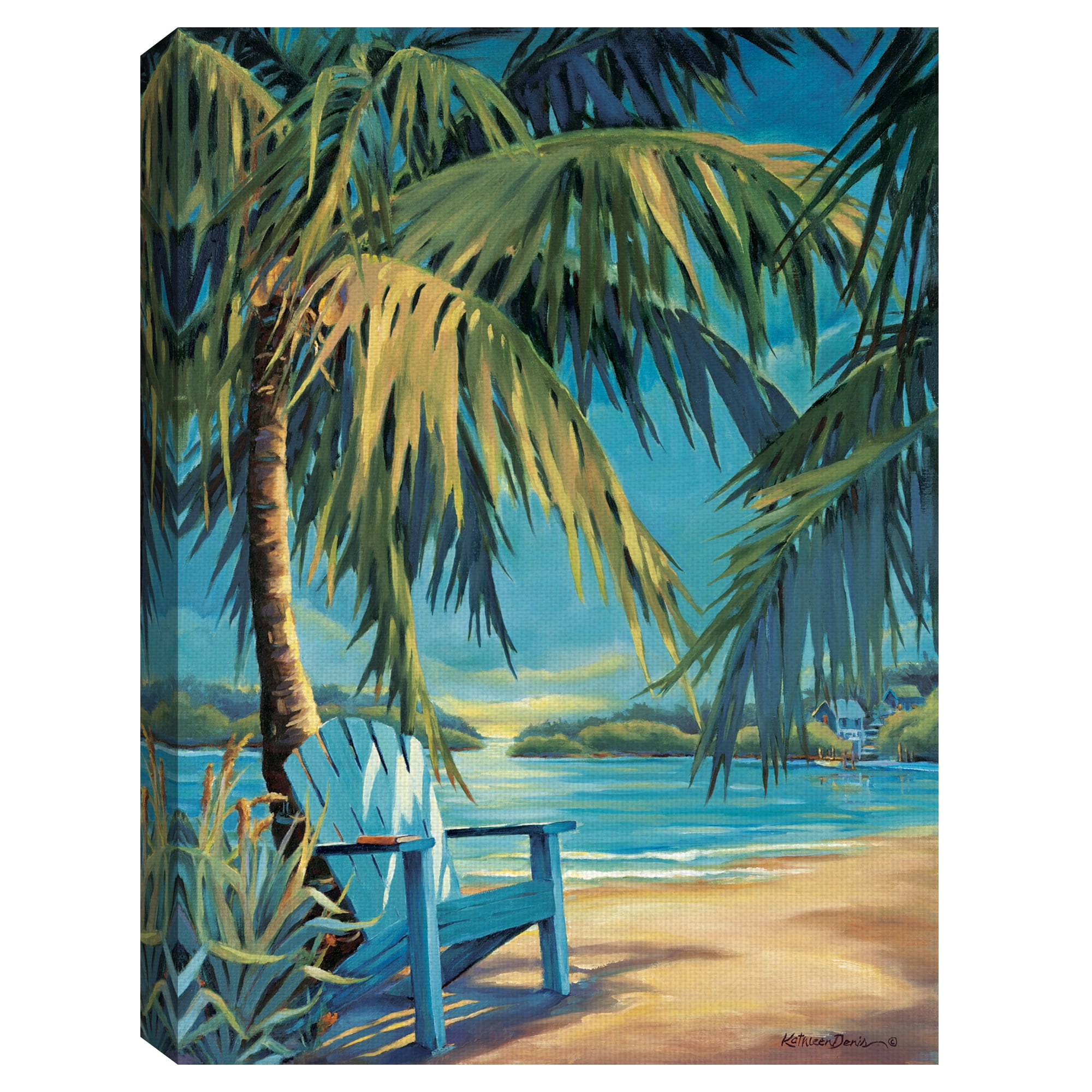 Masterpiece Art Gallery Hide Out Beach By Kathleen Denis Canvas Art Print 24" x 36"