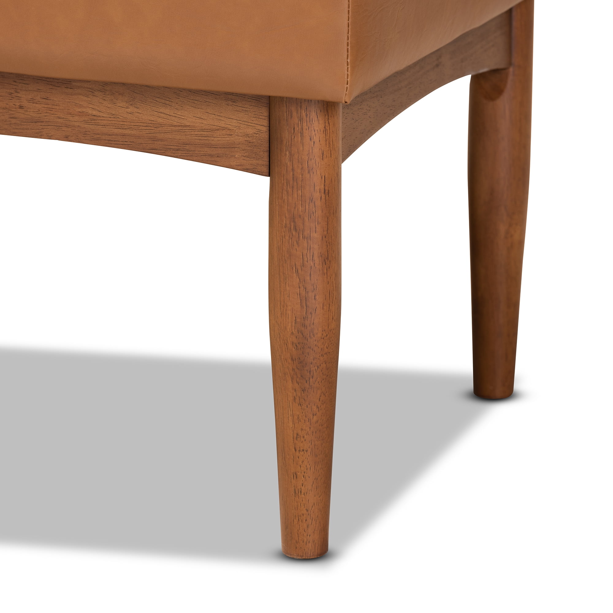 Baxton Studio Sanford Tufted & Upholstered Bench, Tan