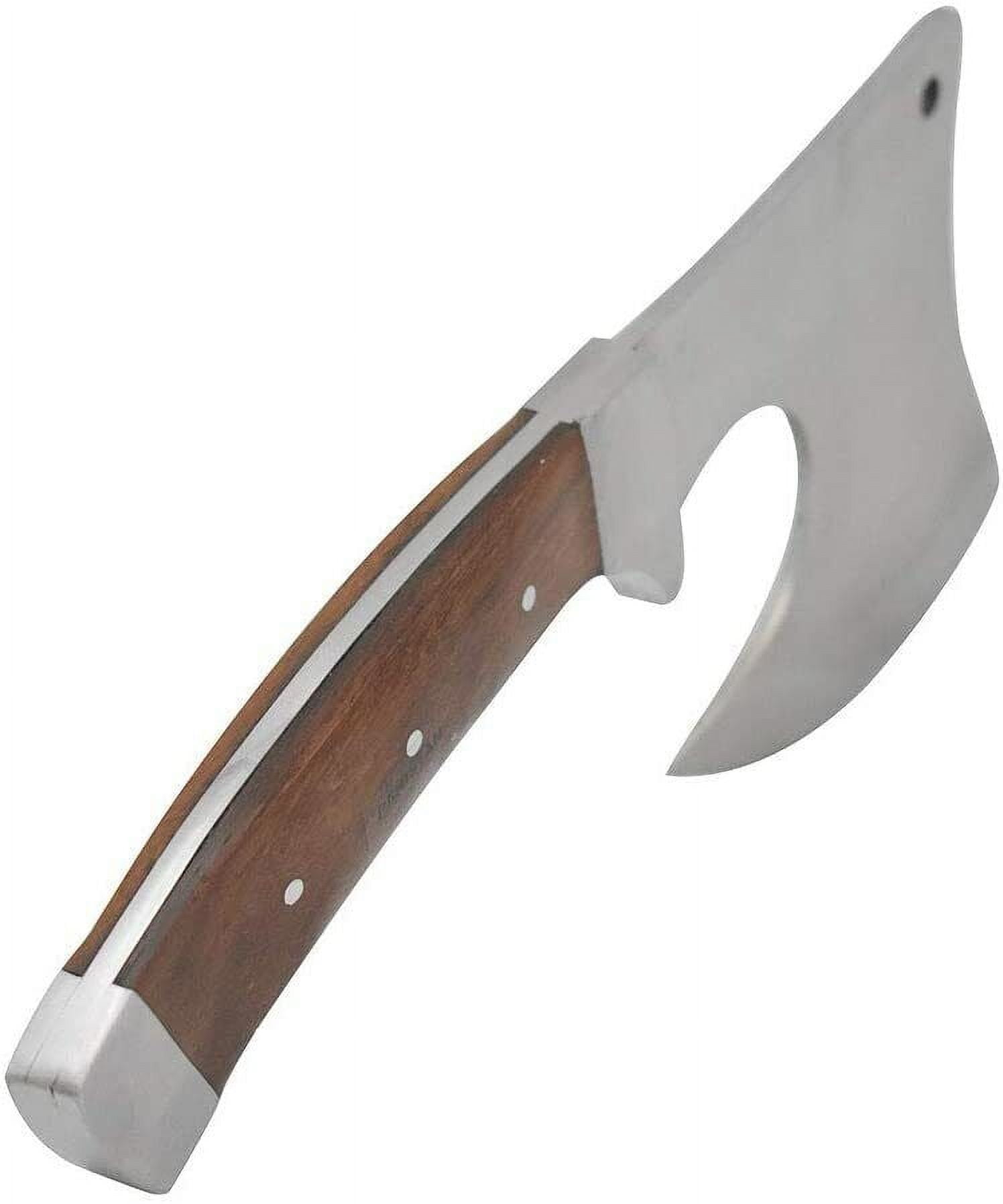Wild Turkey Handmade Stainless Steel Collection Wood Handle Hatchet w/Leather Sh