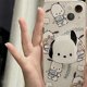 thumbnail image 2 of Sanrio-carcasa de teléfono móvil Pochacco de Anime, soporte de aire, HelloKitty Kuromi Melody Cinnamoroll, accesorios plegables telescópicos, regalo, 2 of 4
