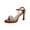Brown, variant on RUIYANQI Women's Rhinestone Strap High Heel Sandals Patent Leather Ankle Buckle Shoes Trendy Fashion Party Evening Footwear Comfortable Platform Design for Summer Wedding Daily Wear