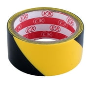Unique Bargains Black Yellow 44mm Width 10 Meters Floor Adhesive Caution Tape