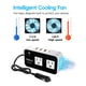 thumbnail image 4 of Inversor de corriente para coche YSOLX 200 W DC 12 V a 110 V AC con USB-C, 4 of 7