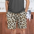 thumbnail image 7 of joogoo Mens Swim Trunks Leopard Animal Skin Beach Shorts Drawstring Elastic Waist Swimwear Bathing Suits XL, 7 of 7