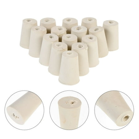 

FRCOLOR 15 Pcs Tapered Cork Plugs Bottles Rubber Plug Bottle Stoppers 2.70X1.90X1.90CM