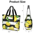 thumbnail image 3 of Tote Bag for Women - Lemon Shoulder Bag - Large Utility Work Duffle Bag with Zipper Handbag for Travel, Work, Sprots, 3 of 5
