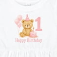 thumbnail image 4 of Inktastic Cute Teddy Bear 1st Birthday Party Girls Baby Dress, 4 of 5