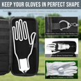 thumbnail image 4 of Funda organizadora portátil DURARANGE para guantes de golf, color negro, 4 of 8