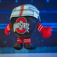 thumbnail image 2 of Bleacher Creatures Ohio State Buckeyes Hockey Puck 8" Kuricha Sitting Plush, 2 of 5