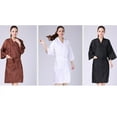 thumbnail image 3 of Comfortable Hair Salon Apron White Fabric Bathrobe Barber Shop Women's Overalls Spa Miss, 3 of 4
