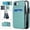 Mint, variant on TECH CIRCLE Phone Case for iPhone 16e Premium PU Leather Wallet Case with Credirt Card Holder Flip Stand Magnetic Clasp Heavy Duty Shockproof Protective Cover for Women Men,Darkblue