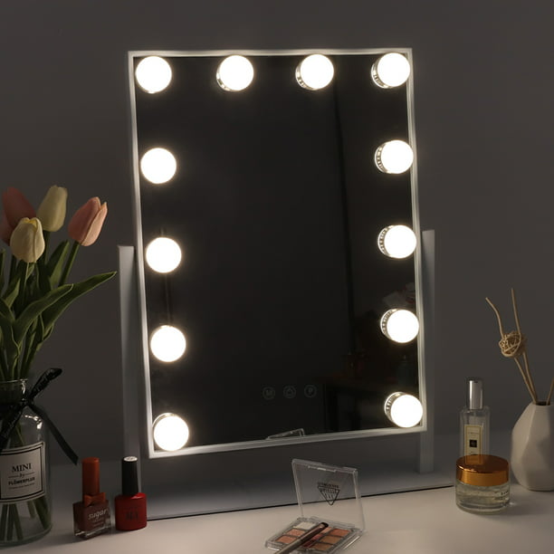 Fenchilin Hollywood Vanity 12 Bulbs Led, Fenchilin Hollywood Makeup Mirror With Bluetooth