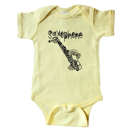 

Inktastic Saxophone Halloween Cobwebs Gift Baby Boy or Baby Girl Bodysuit