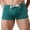 Green, variant on Danhjin Mens Swim Trunk Square Leg Swim Briefs Solid Swimsuit Athletic Swimwear Bathing Suit Swimming Board Short