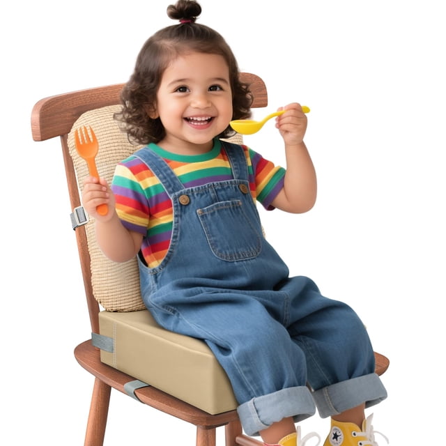 Asiento Elevador JLGCUF para Silla de Cocina con Cinturones Ajustables