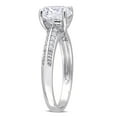 thumbnail image 4 of Everly Women's Cubic Zirconia Sterling Silver Engagement Ring, 4 of 9