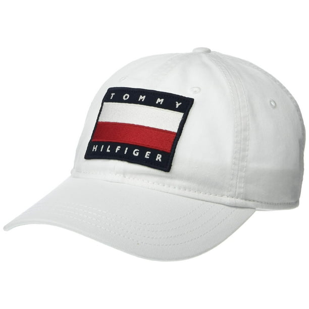 Gorra de béisbol Tommy Hilfiger Cotton Tony para hombre, color blanco