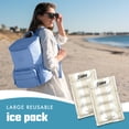 thumbnail image 6 of Cool Coolers by Fit + Fresh XL Soft Ice Packs for Lunch Bags & Coolers, Pina Colada Stripe, 2pk, 6 of 6