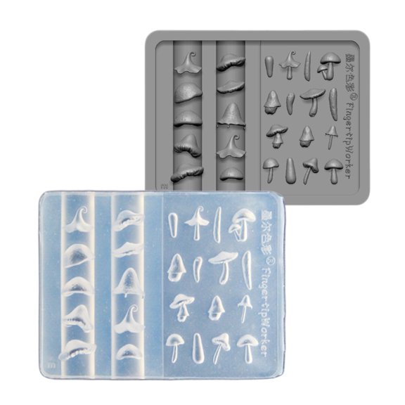 Mushroom Silicone Mold 3D Nail Art Sculpture Mold Tool Nails Salon Supplies
