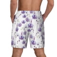thumbnail image 4 of Balery Orchids Flowers Mens Swim Trunks Swim Shorts for Men Quick Dry Inseam Beach Shorts with Compression Liner Pocket-Medium, 4 of 9
