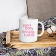 thumbnail image 4 of Inspirational Coffee Mugs,You Make The World A Better Place Coffee Mug,Birthday Christmas Gifts For Her Mom Sisters Coworker Boss,Rainbow Coffee Mug 11oz, 4 of 6