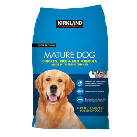 Kirkland Signature Mature Formula Chicken  Rice and Egg Dog Food 40 lb.