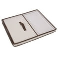 thumbnail image 6 of Household Essentials Large Canvas Storage Box with Brown Trim, 6 of 7