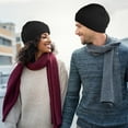 thumbnail image 7 of 3Pcs Unisex Winter Skull Cap Beanies Knitted Cuff Hats Caps Roll-up Edge Beanie Hats for Men Women Outdoors, 7 of 7
