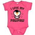thumbnail image 3 of Inktastic I Love My Pawpaw with Cute Penguin and Hearts Girls Baby Bodysuit, 3 of 5