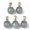 Green Aventurine, variant on 20x Natural Gemstone Charms Pendant with Iron Hooks Mixed Crystals Stone-Labradorite