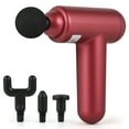 thumbnail image 3 of 4 Heads 6 Speed Massage Gun Percussion Deep Tissue Muscle Vibrating Relaxing Red, 3 of 5