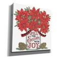 thumbnail image 2 of Epic Graffiti 'Fill the Season Poinsettia Jar' by Deb Strain, Canvas Wall Art, 37"x37", 2 of 2