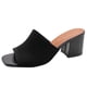 thumbnail image 2 of Zapatos Vestir Tacón Bloque Grueso Sandalias Cuadradas Con Punta Abierta Punto Cómodas para Mujeres, 2 of 9