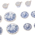 thumbnail image 3 of Juego de Tazas de Té de Cerámica Baoblaze 15PCS con Adornos Dorados Juego de té Dollhouse, 3 of 8