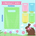 thumbnail image 3 of 48 Pieces Plastic Easter Gift Bags with Handle Bulk Polka Dot Favor Bags Pastel Treat Goodie Candy Wrapping for Easter Spring Party Supplies Decoration, 3 of 4