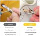 thumbnail image 4 of 100%New,2 Pcs Lace-Free Metal Magnetic No Tie Elastic Buckle Shoelace Lazy Free Shoelace Buckle for Kid Adult,light green, 4 of 5