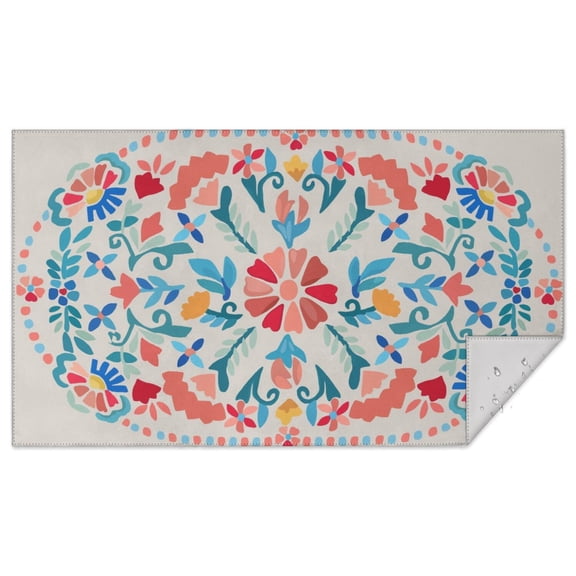 Rectangle Graffiti Bosch Tablecloth -Linen Fabric Table Cloth - Washable Reusable Table Cover with Dust-Proof Wrinkle Resistant for Restaurant, Picnic, Indoor and Outdoor Dining 60 Inch X 102 Inch