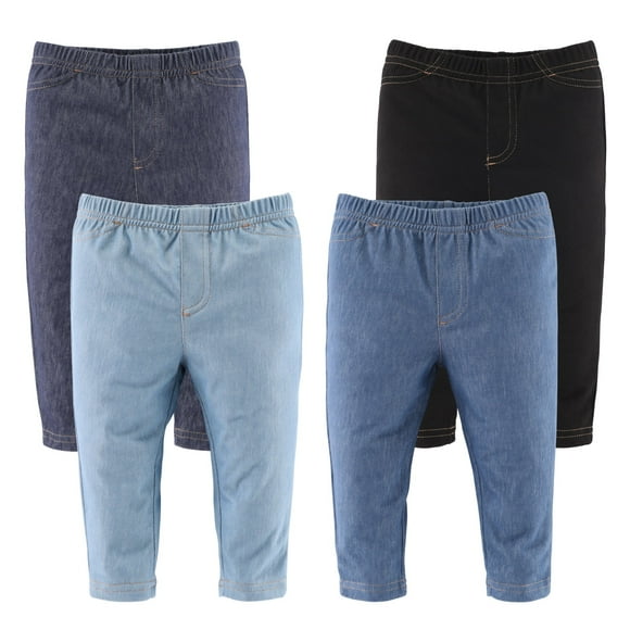 The Peanutshell Baby Jeggings for Boys and Girls, 4-Pack