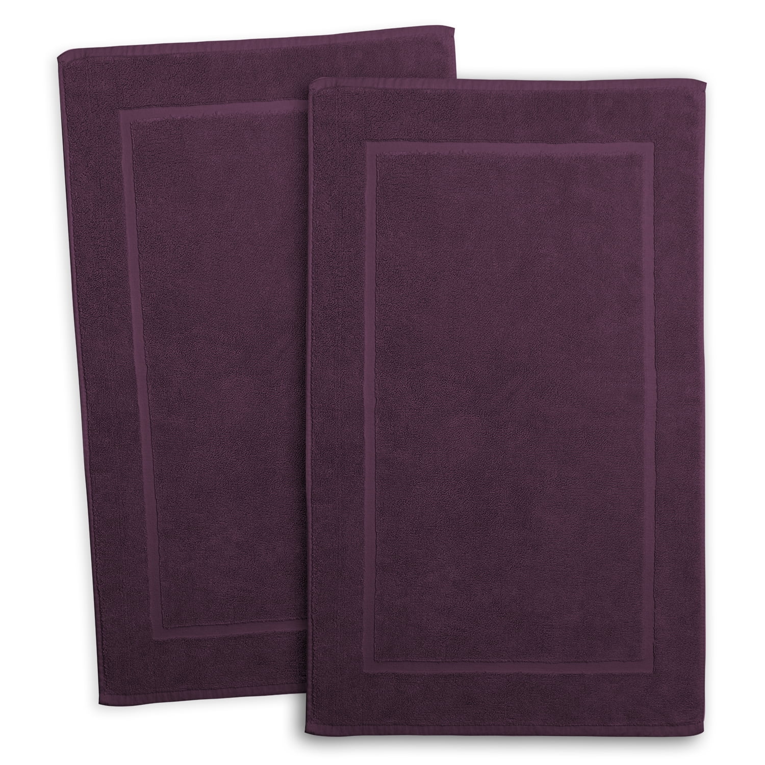Clara Clark Bath Towels Set, 100% Cotton Luxury Softness 4 Pc Set, Purple
