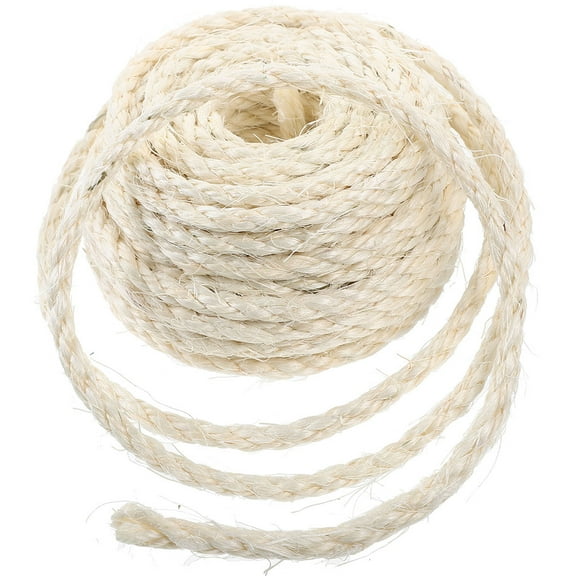 PBPBOX Cuttable Sisal Hemp Rope Beige for Cat Tree Scratching Posts Replacement and Home Use