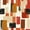 Brown 03, variant on Homewish Orange Watercolor Block Bed Sheets,Vintage Aesthetic Full Size Sheets,4pcs,1 Flat Sheet, 1 Fitted Sheet and 2 Pillowcases